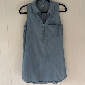 Chambray paper crane dress